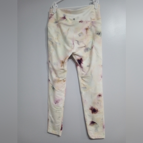 CALIA by Carrie Underwood Women's Leggings with Cream and Purple Design - Picture 2 of 5